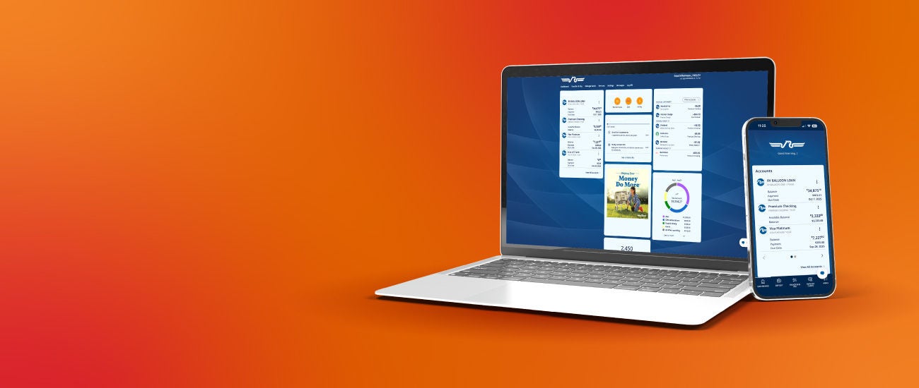 Laptop and a phone