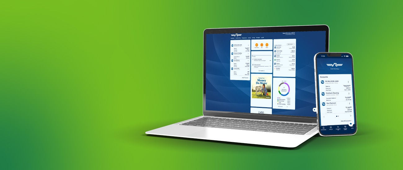 Laptop and a phone
