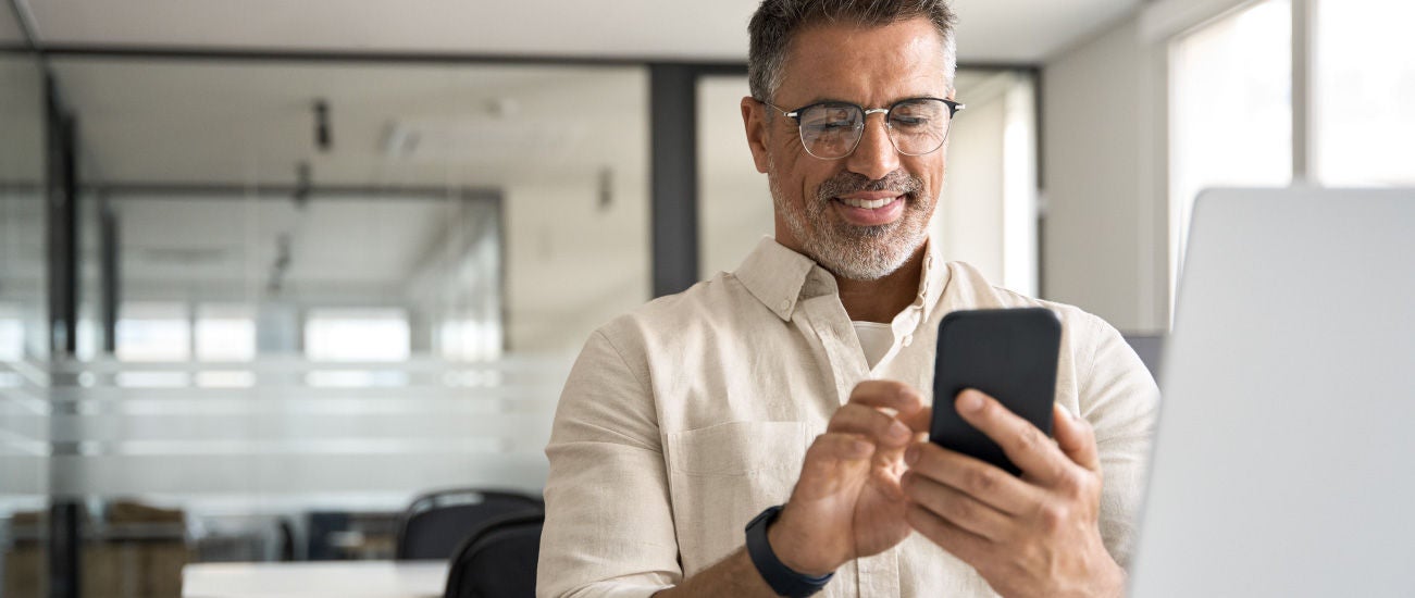 Man on his phone