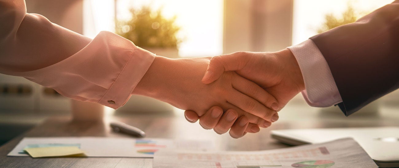 a handshake