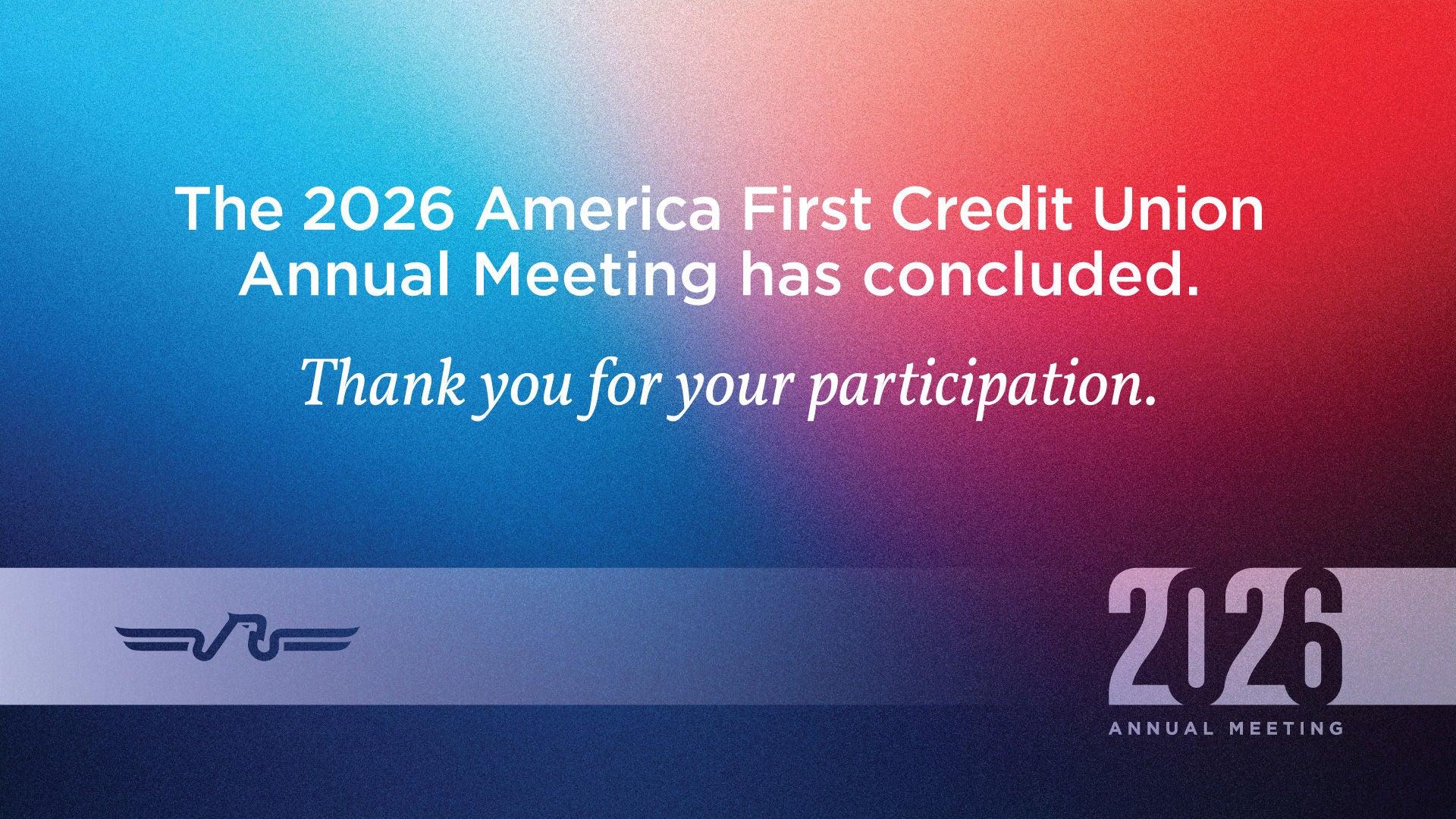 2026 annual meeting has conlcuded